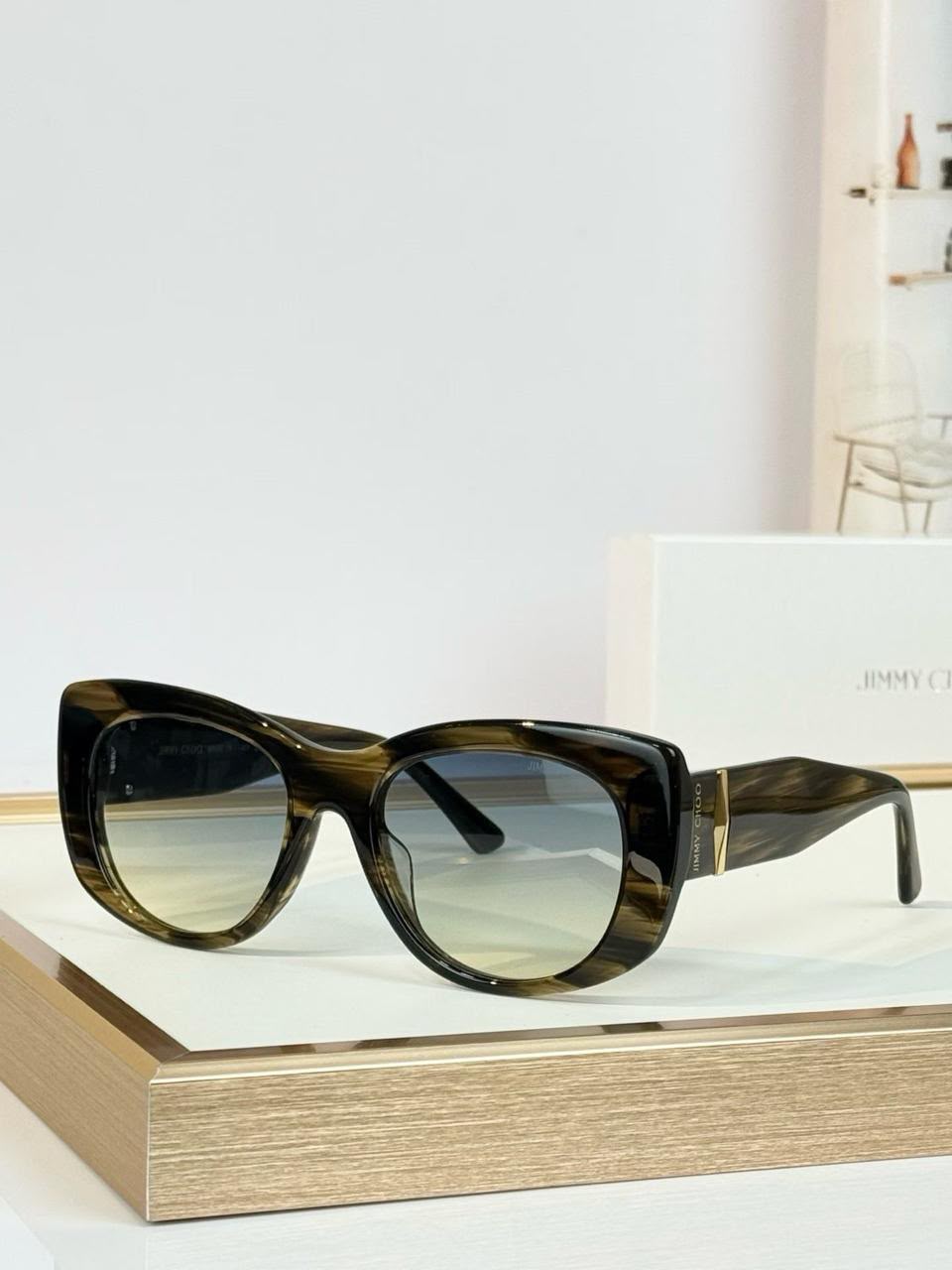 Jimmy Choo Oversized Cat-Eye Sunglasses