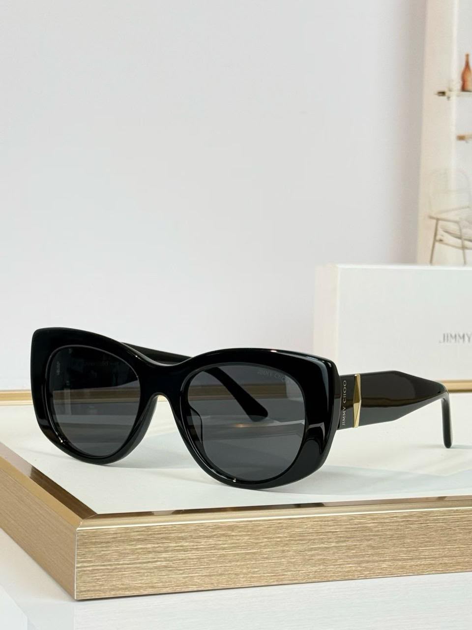 Jimmy Choo Oversized Cat-Eye Sunglasses