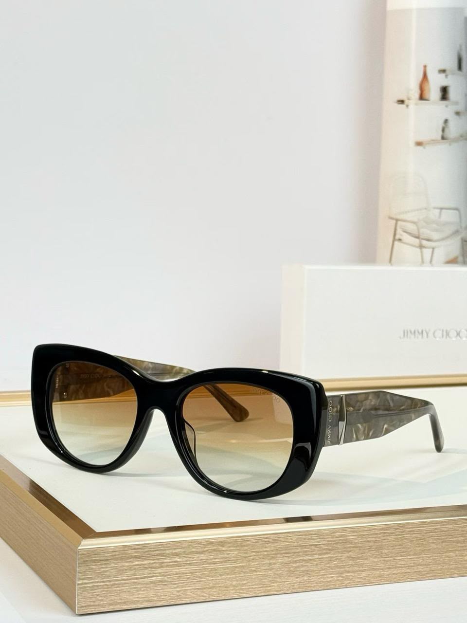 Jimmy Choo Oversized Cat-Eye Sunglasses