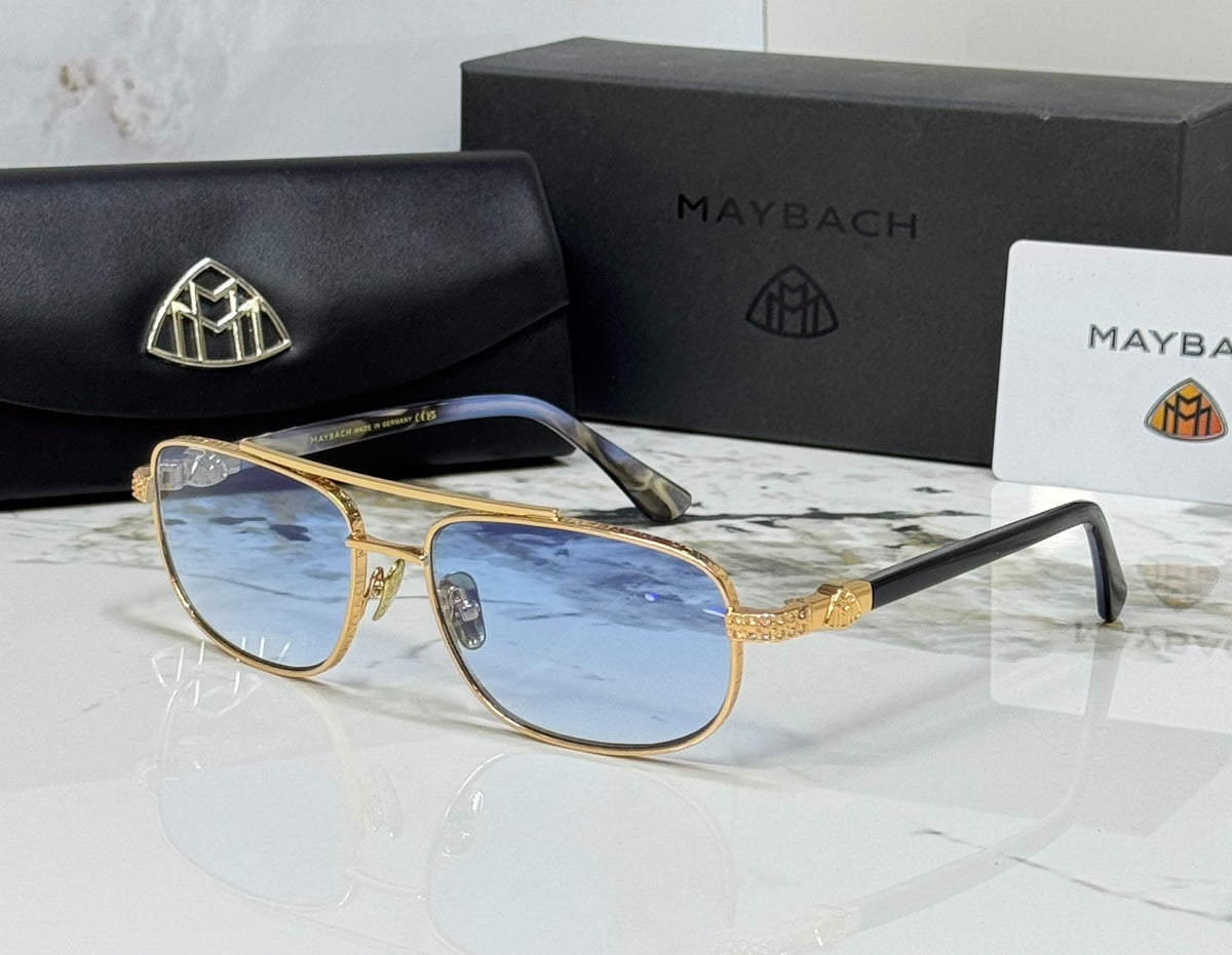MAYBACH Double-Bridge Rectangular Sunglasses