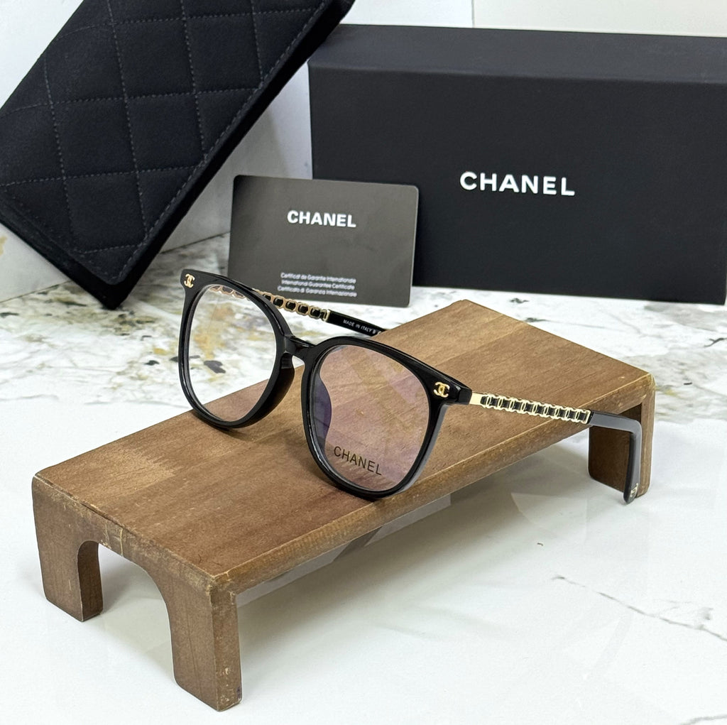 CHANEL Chain-Detail Square Eyewear