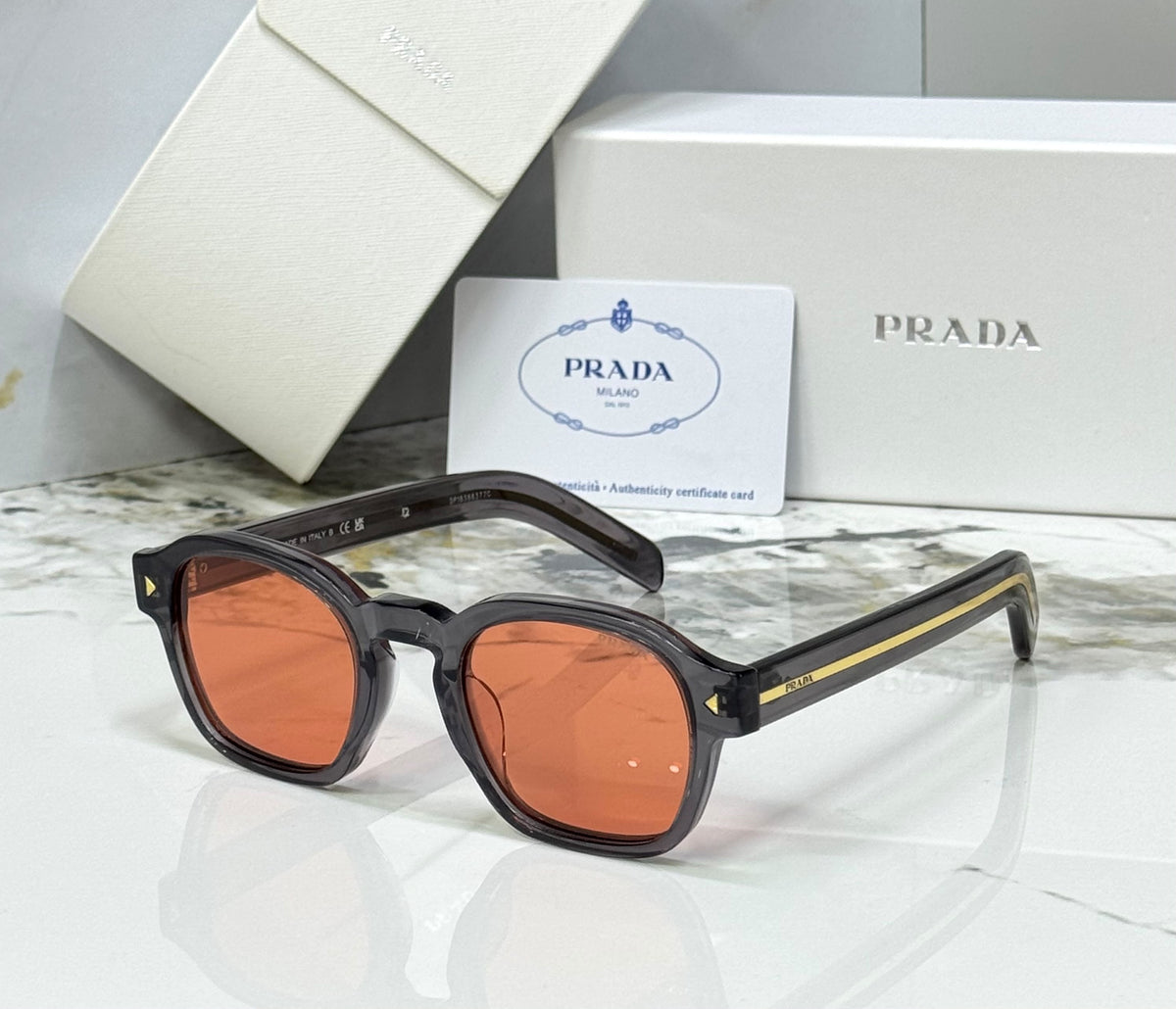 Prada Geometric Square Sunglasses