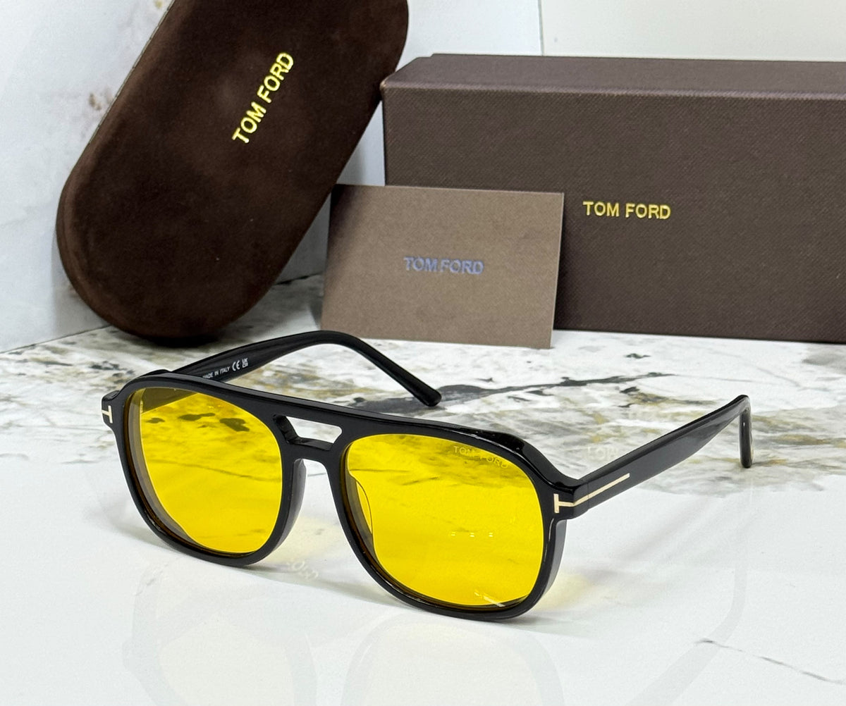Tom Ford Double-Bridge Square Sunglasses