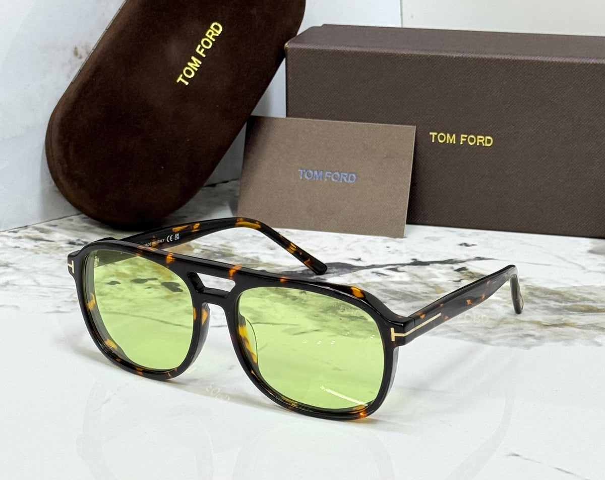 Tom Ford Double-Bridge Square Sunglasses