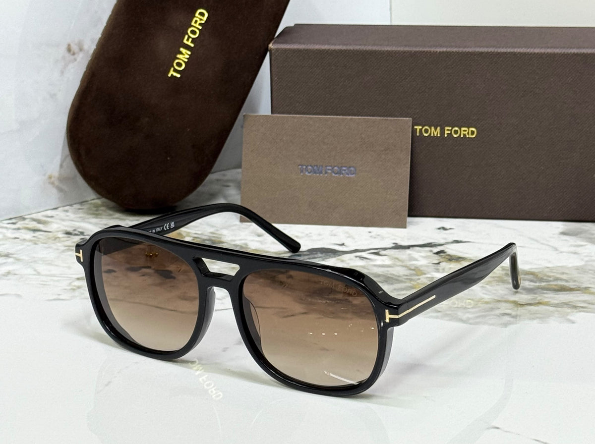 Tom Ford Double-Bridge Square Sunglasses
