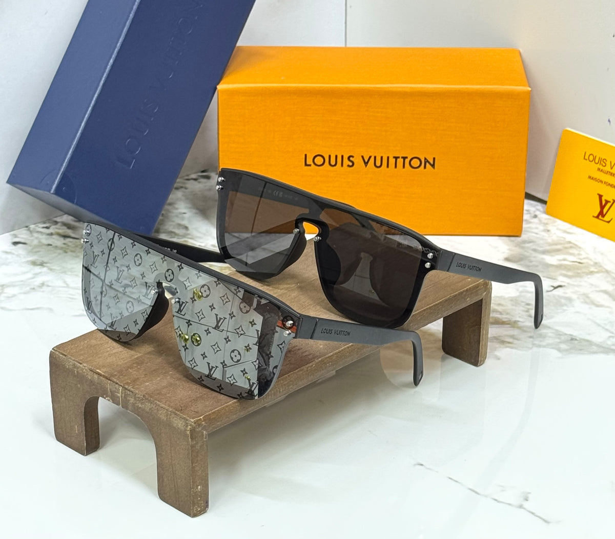 Louis Vuitton Flat-Top Shield Sunglasses