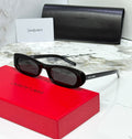 Saint Laurent Narrow Oval Sunglasses