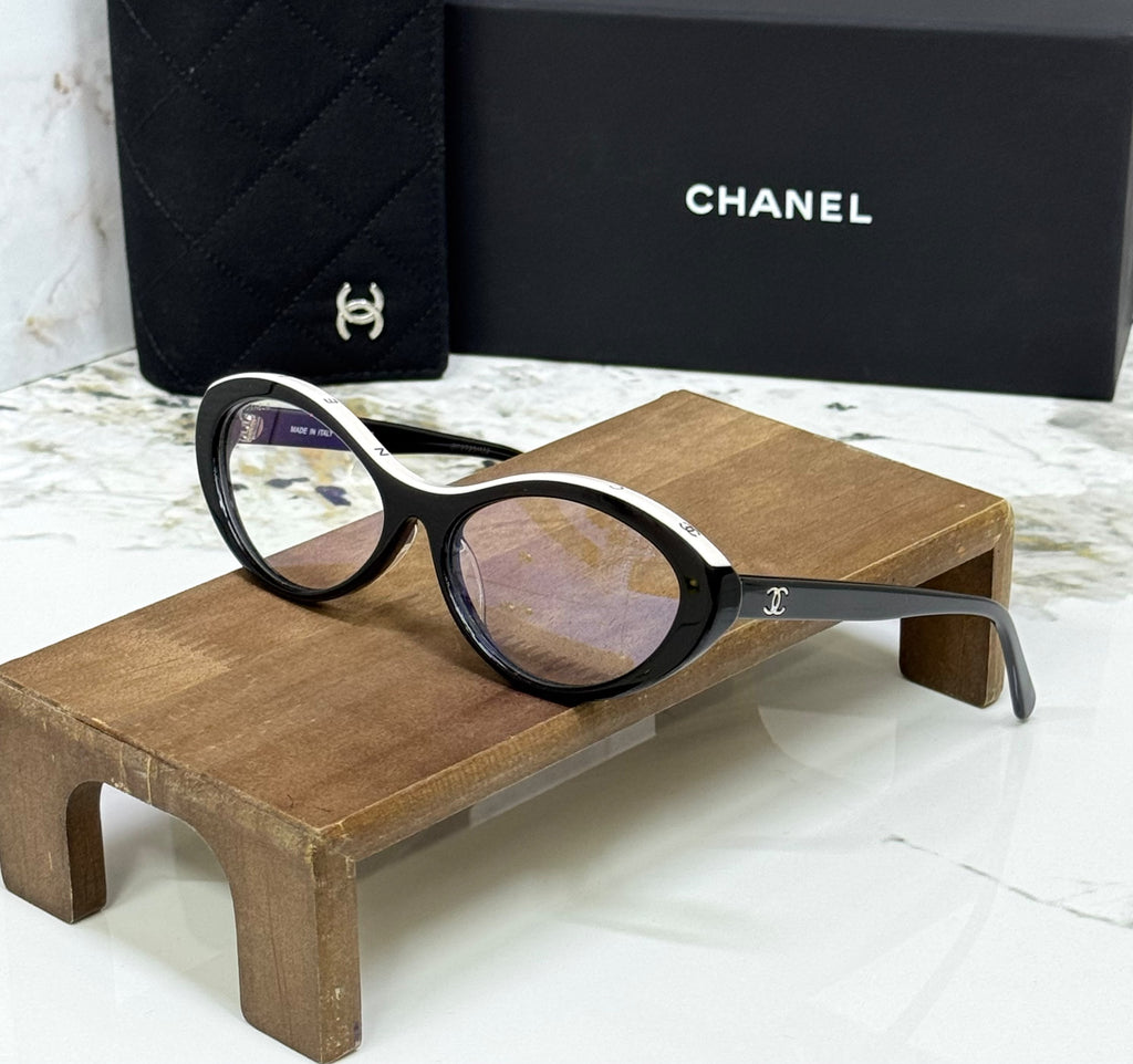 CHANEL Two-Tone Oval Eyewear