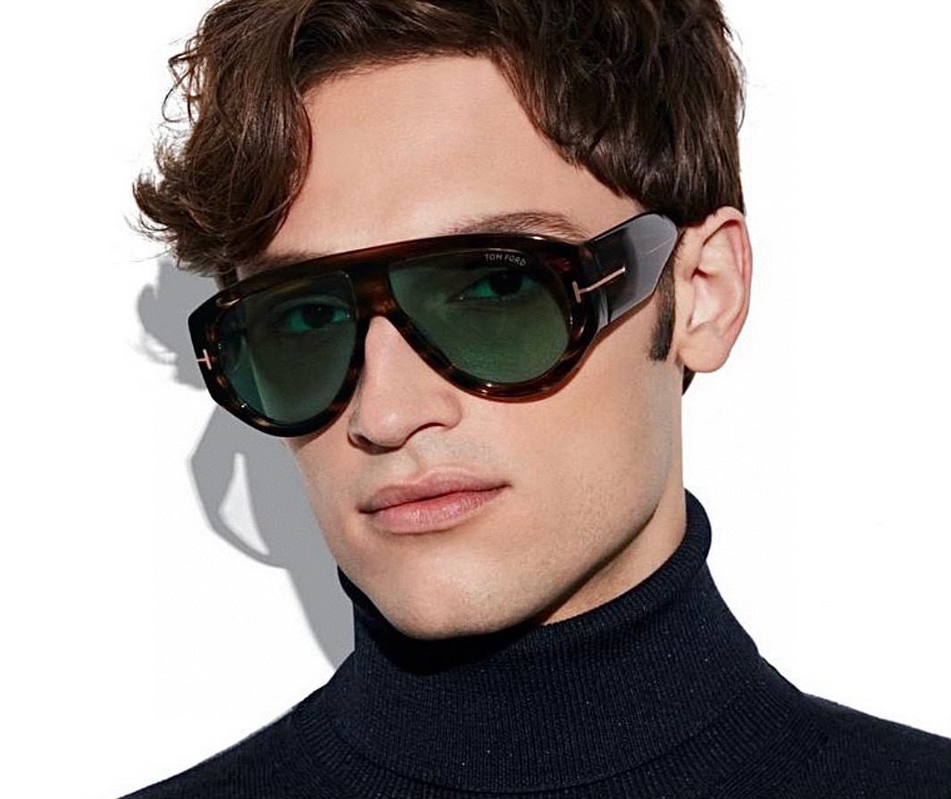 Tom Ford Flat-Top Aviator Sunglasses