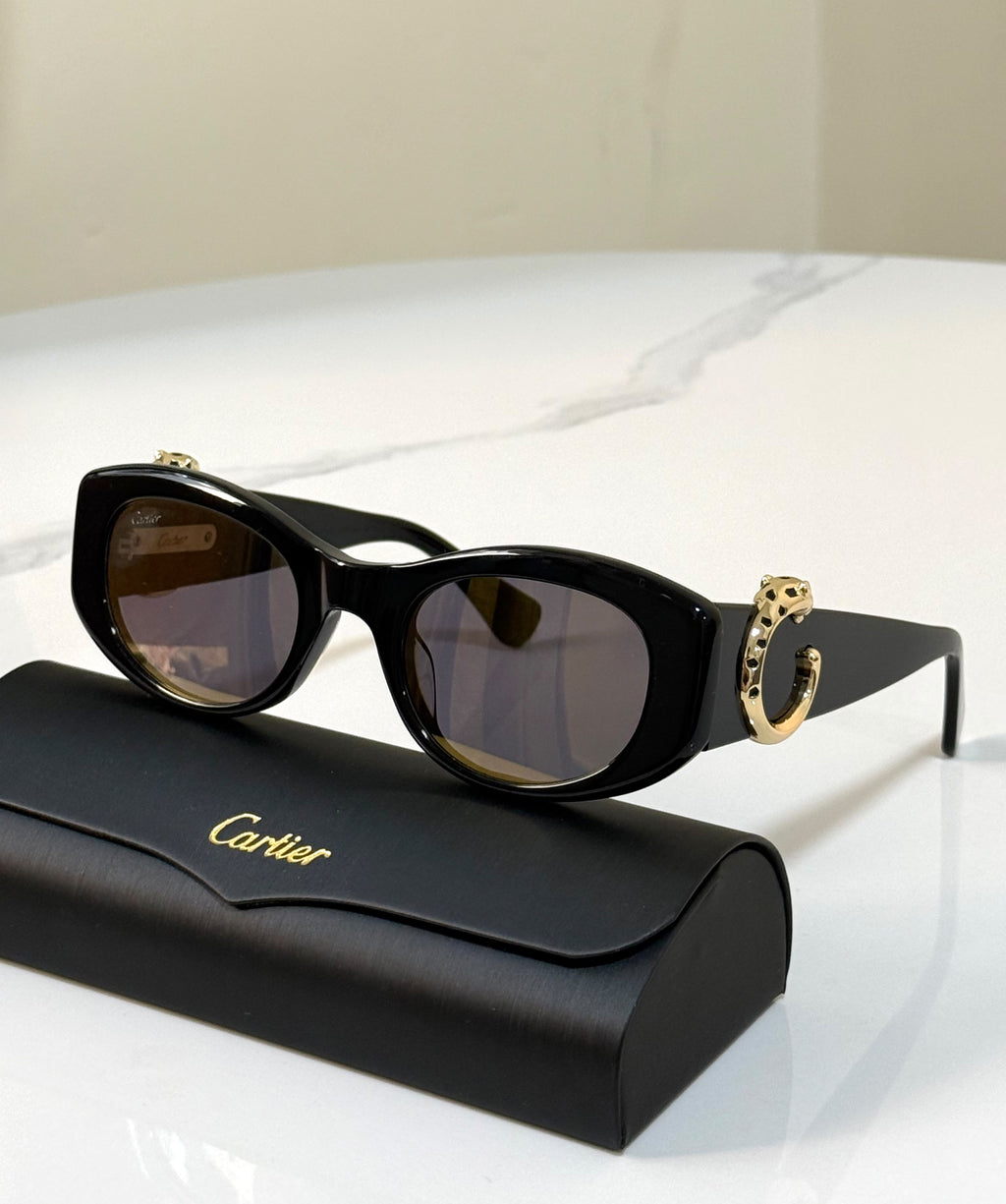 Cartier Panther-Detail Sunglasses