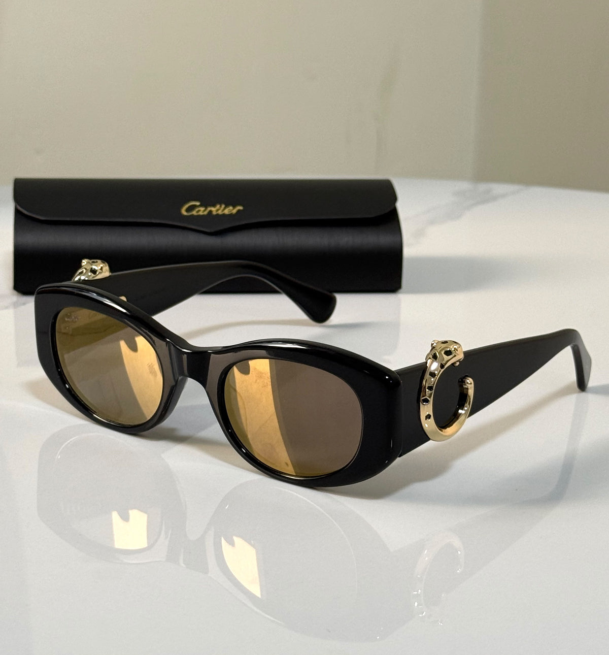 Cartier Panther-Detail Sunglasses