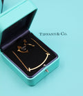TIFFANY T Smile Necklace and Earrings Set Gold