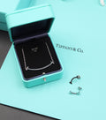 TIFFANY T Smile Necklace and Earrings Set Silver
