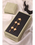 VAN CLEEF Textured Clover Bracelet