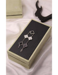 VAN CLEEF Alternating Clover and Textured Flower Bracelet